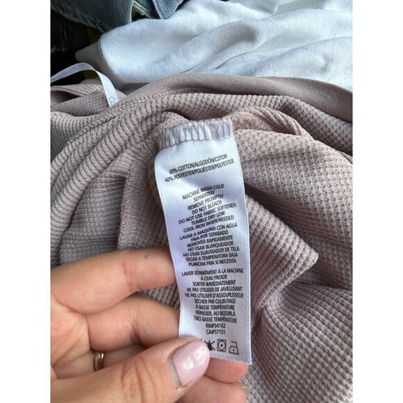 Calvin Klein Women's Performance Keyhole Top, Evening Sand NWT Size L - Picture 11 of 11